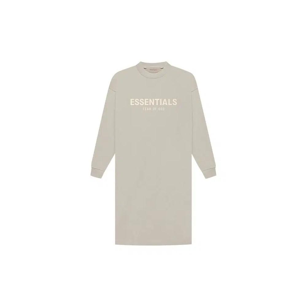 Платья Fear of God Essentials Long-Sleeve Tee Dress 'Дымчатый' 1