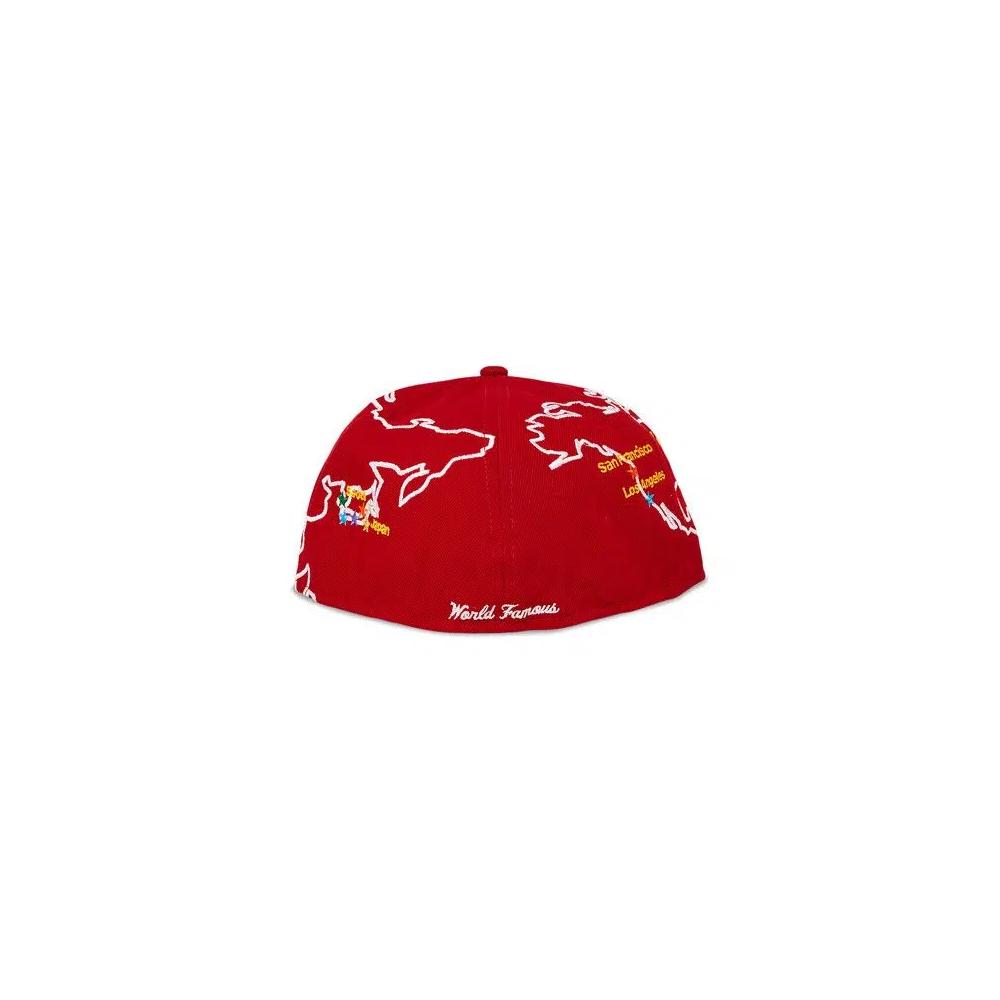 Бейсболки Supreme Worldwide Box Logo New Era 'Red' 4