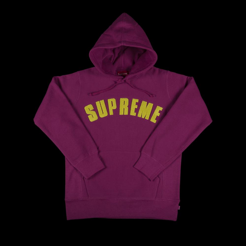 Худи Supreme Chenille Arc Logo Hooded Sweatshirt 'Magenta' 1
