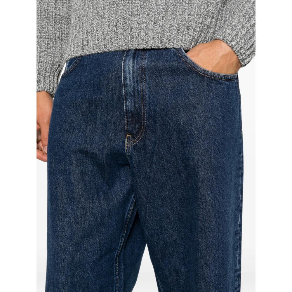 Super Wide logo-patch jeans 5