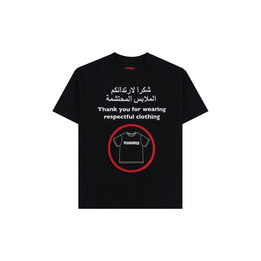 Футболка Tops Pleasures Respect Heavyweight 'Black' 1