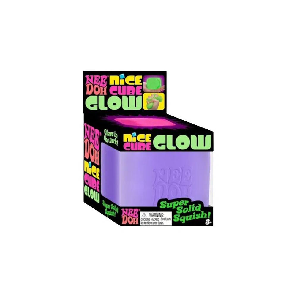 Игрушки и наборы для игр NeeDoh Nice Cube Glow Squishy Fidget Toy 'Purple' 1
