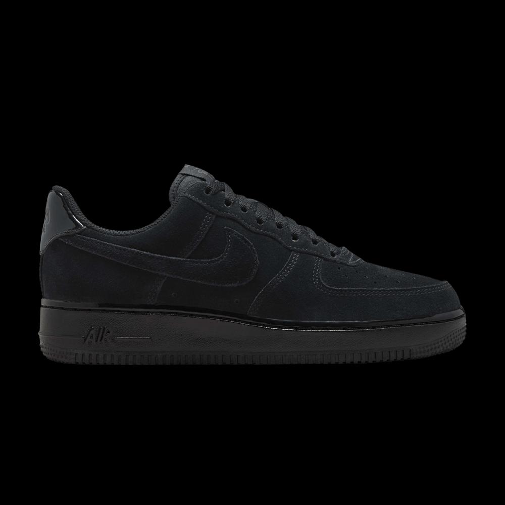 Кроссовки Nike Wmns Air Force 1 'Triple Black Suede' 1