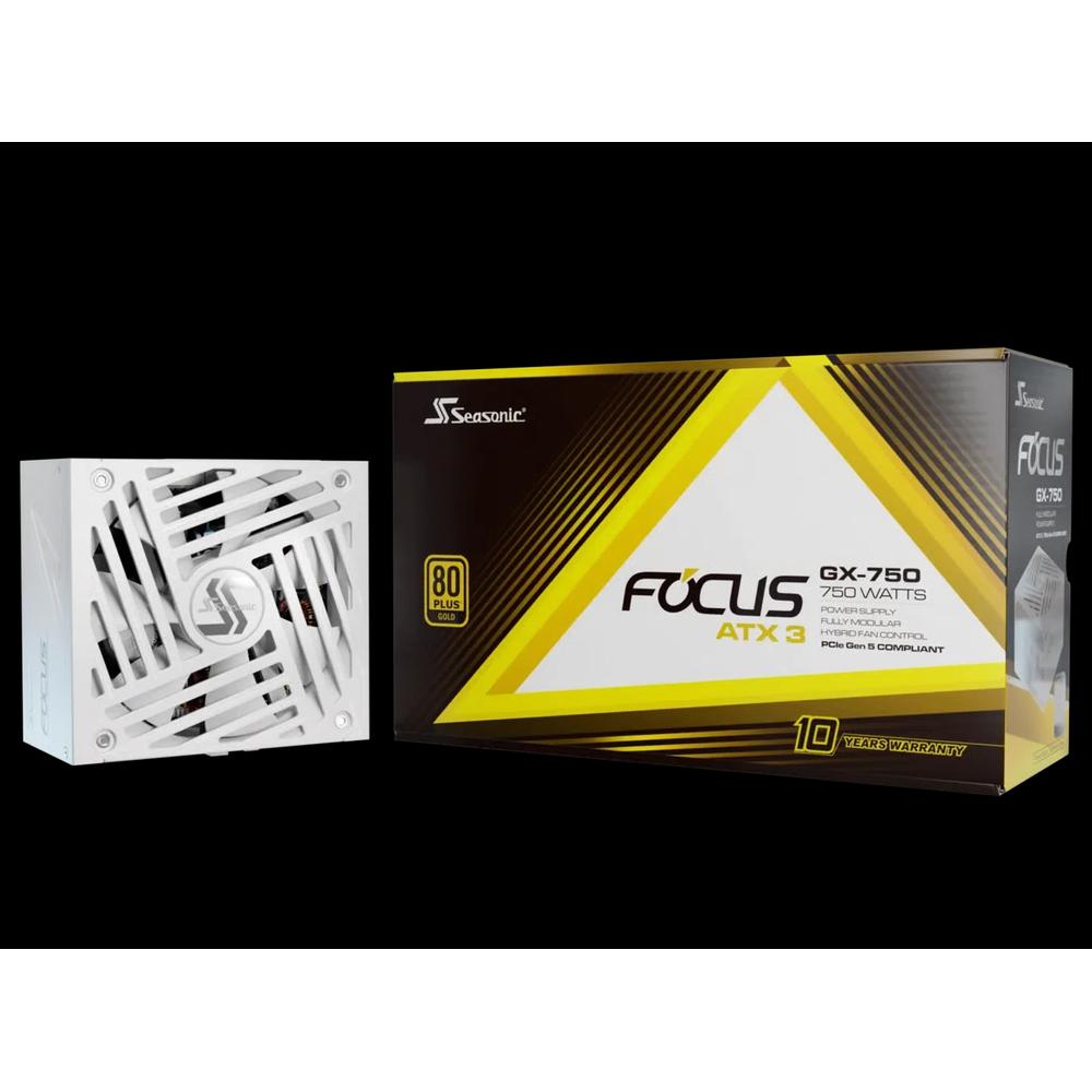 Seasonic FOCUS GX White ATX 3 (2024) 750W 80 Plus Gold полностью модульный блок питания - белый 1