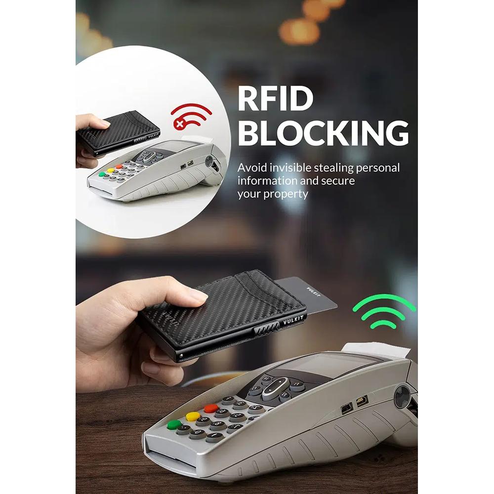 Винтажный кожаный чехол для карт с RFID-защитой CFL6606 3