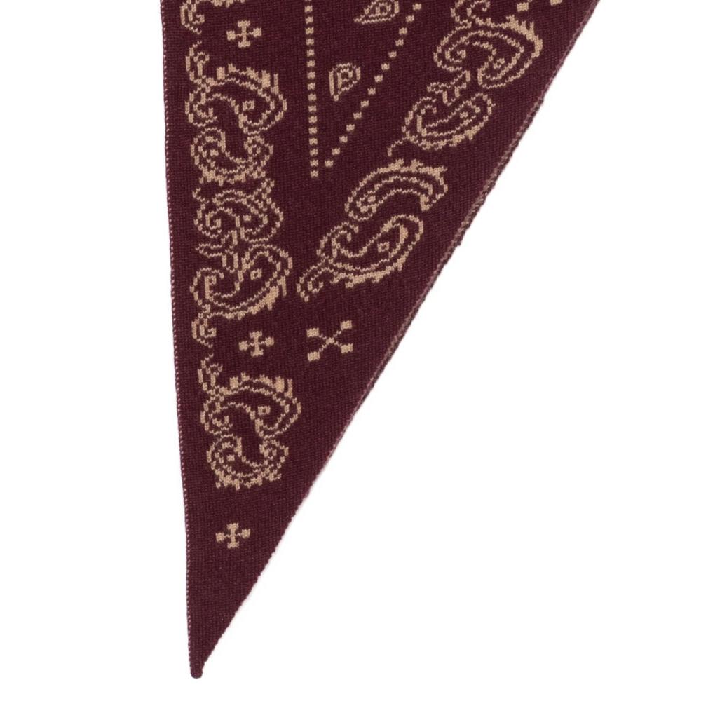 paisley-knit triangle scarf 2