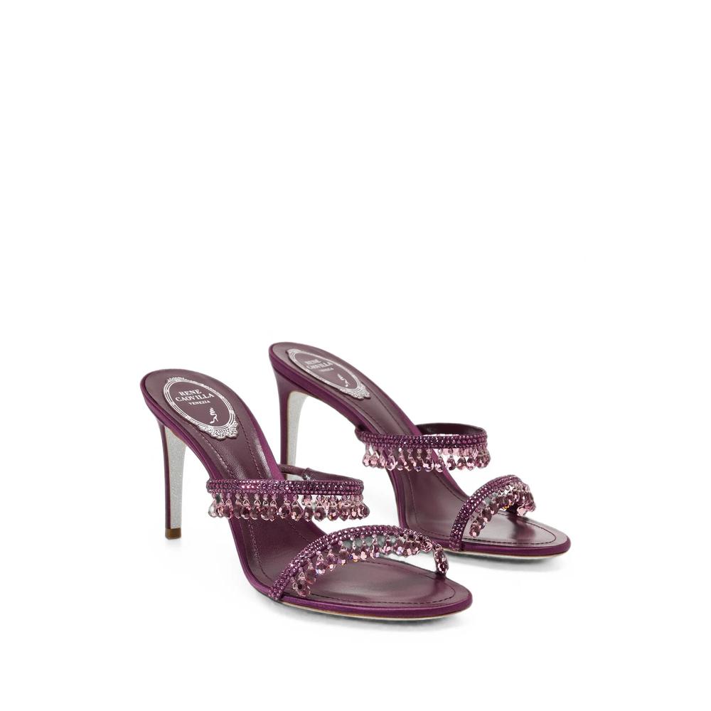 Cleo crystal-embellished tasseled sandals 2