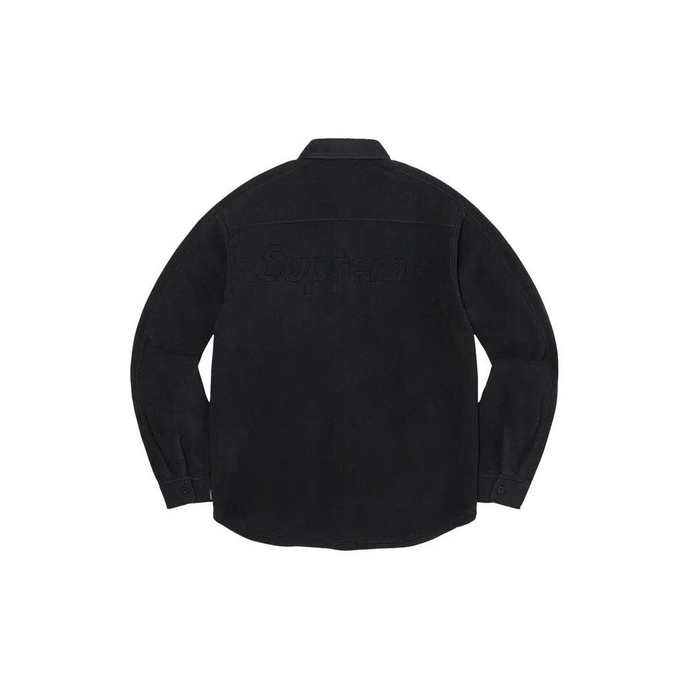 Рубашка на пуговицах Supreme Polartec Shirt 'Блэк' 2