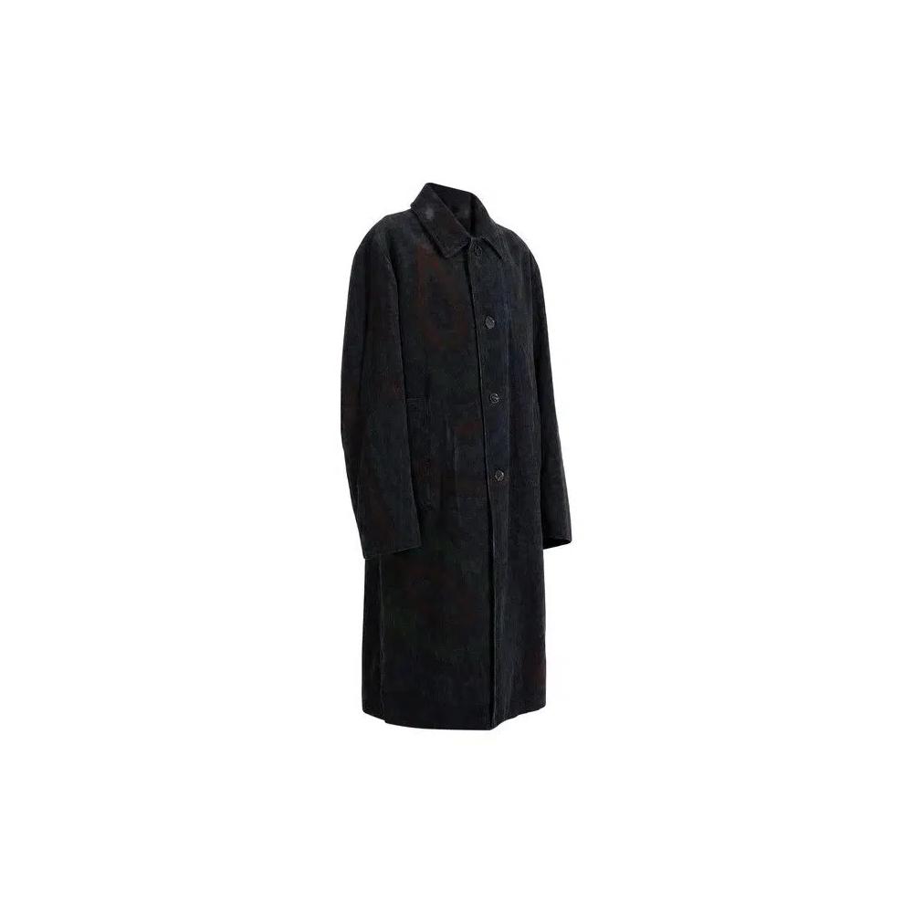Пальто Dries Van Noten Oversized Long Coat 'Petrol' 2
