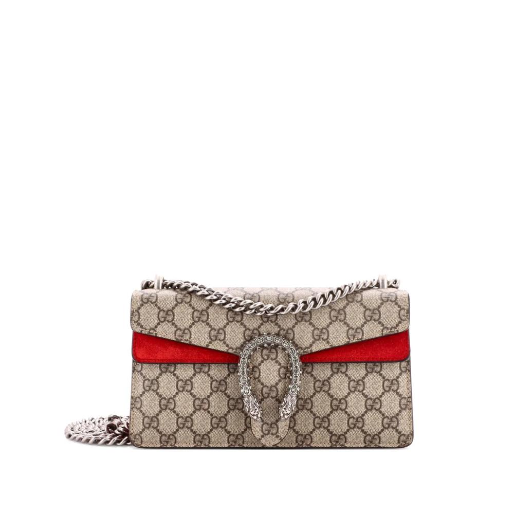Маленькая сумка на плечо Dionysus Bag GG Crystal Embellished Metal 1