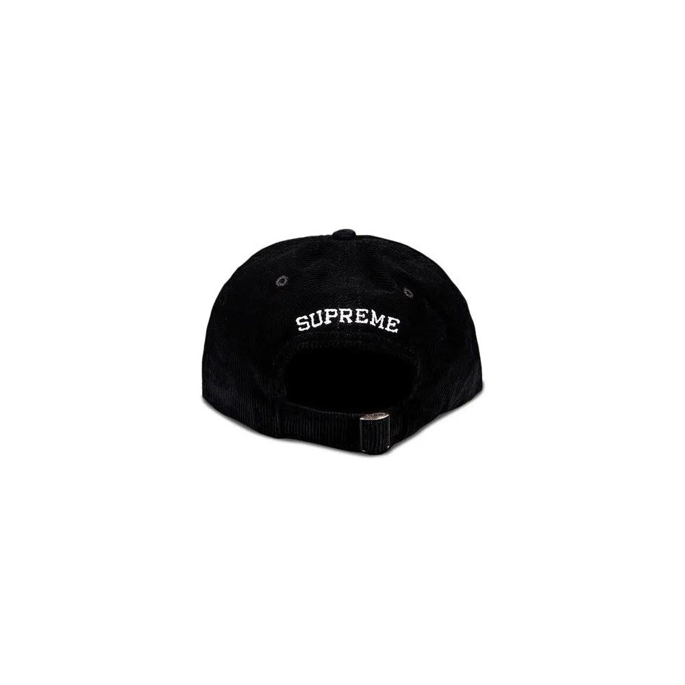 Кепки Supreme Fine Wale Corduroy S Logo 6-Panel 'Черный' 2