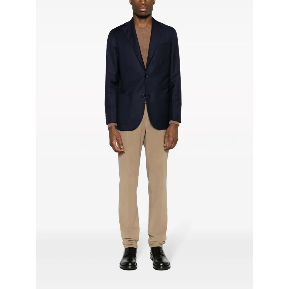 notched-lapel virgin wool blazer 2