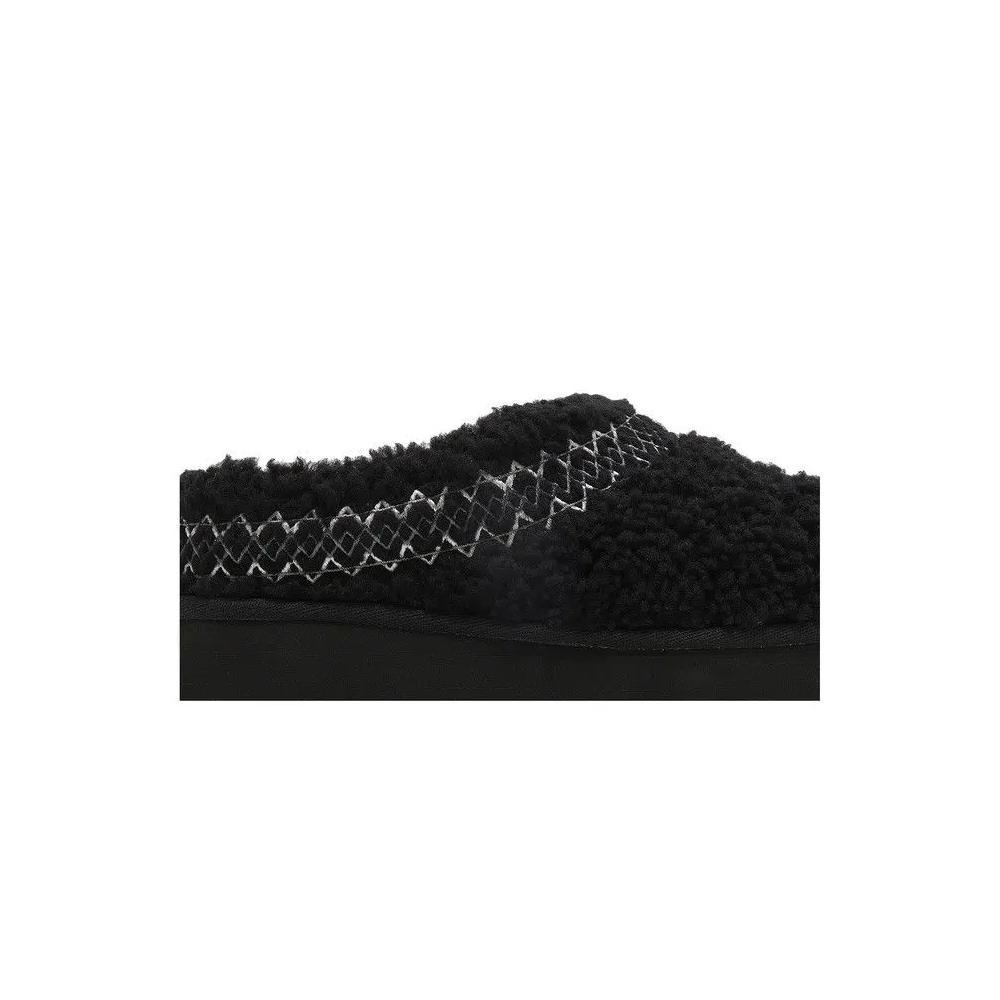 Тапочки UGG Wmns Tazz Braid Slipper 'Black' 2