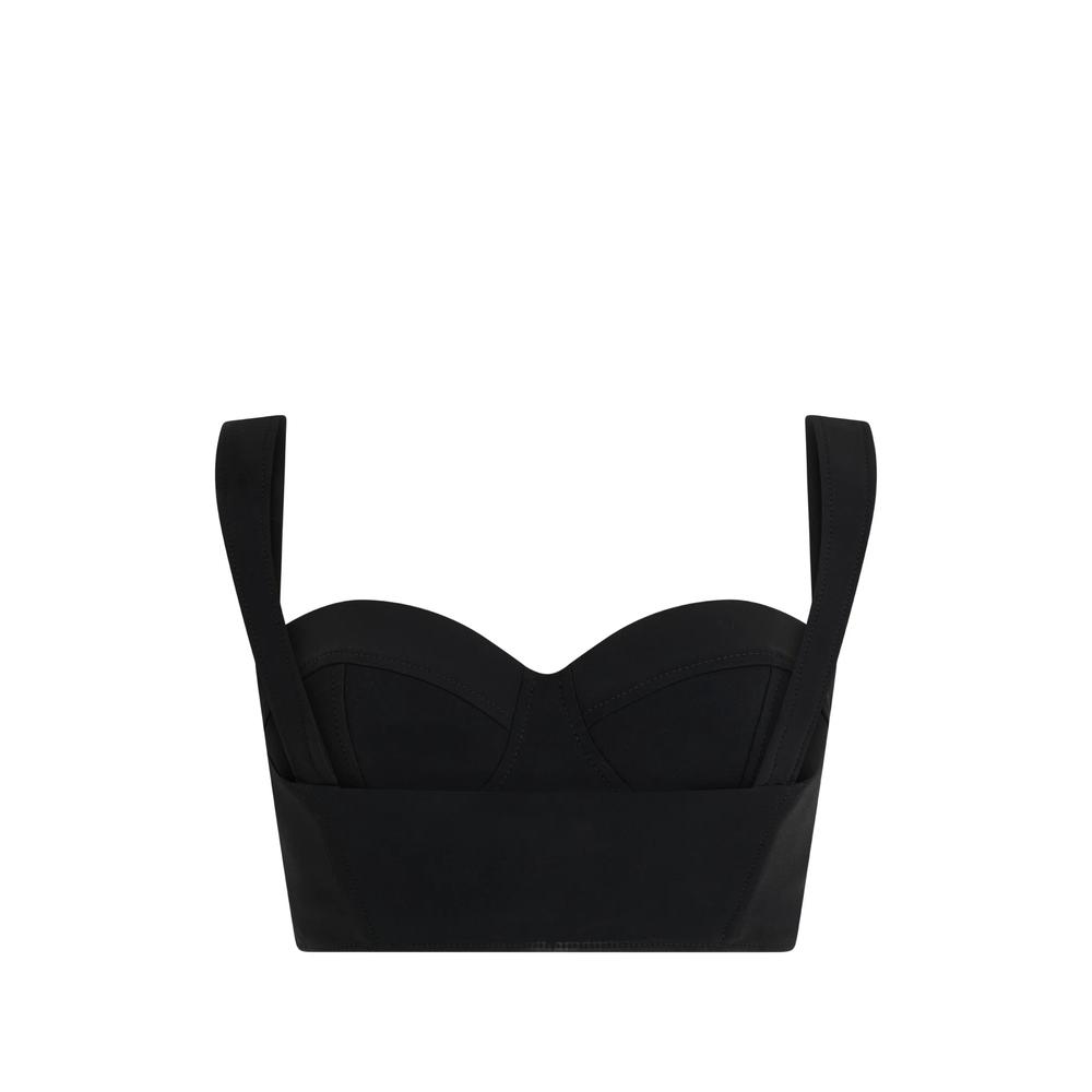 sweetheart-neck cropped top 2