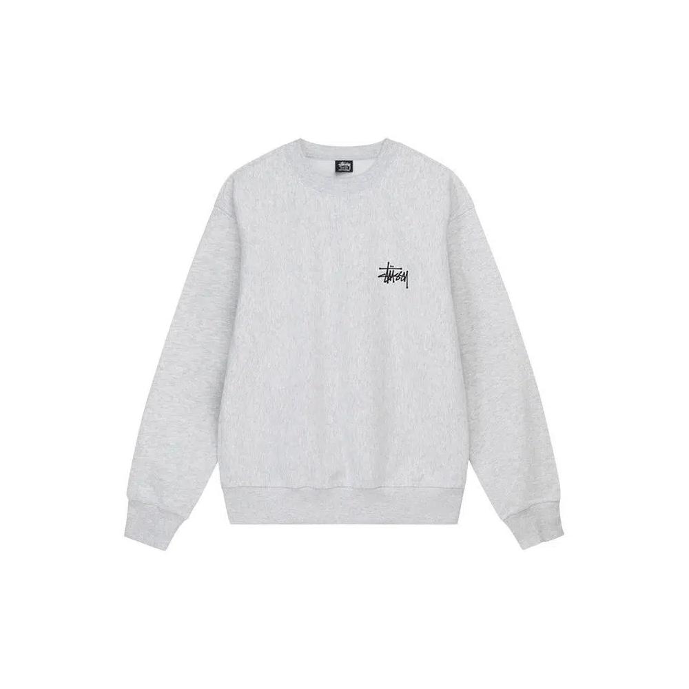 Свитеры Stussy Basic Crew «Эш Хезер» 1