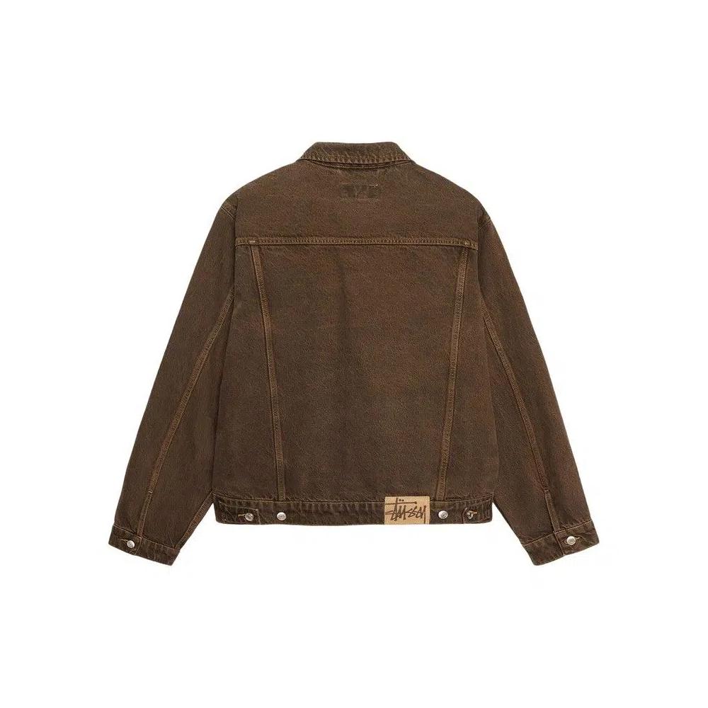 Джинсовые куртки Stussy Trucker Denim Jacket 'Mushroom' 2