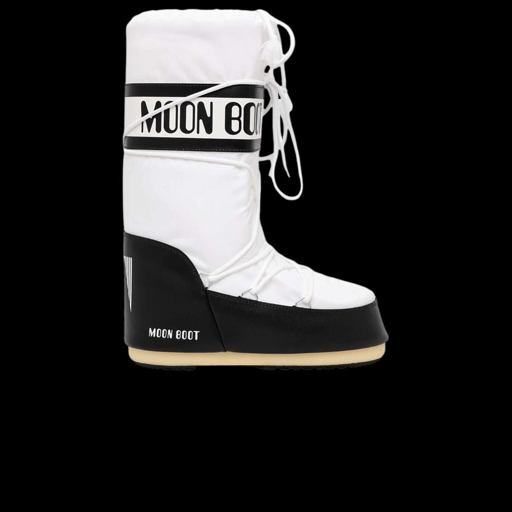 Кроссовки Moon Boot Icon Nylon Boot 'Black White' 1