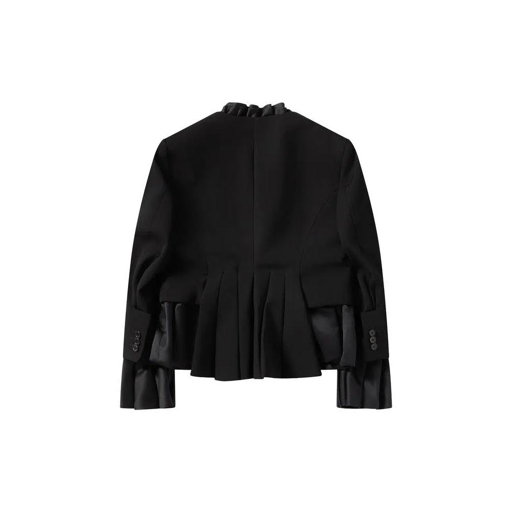 Куртки Comme des Garcons Noir Ruffle-Neck Peplum Button-Up Jacket 'Black' 2