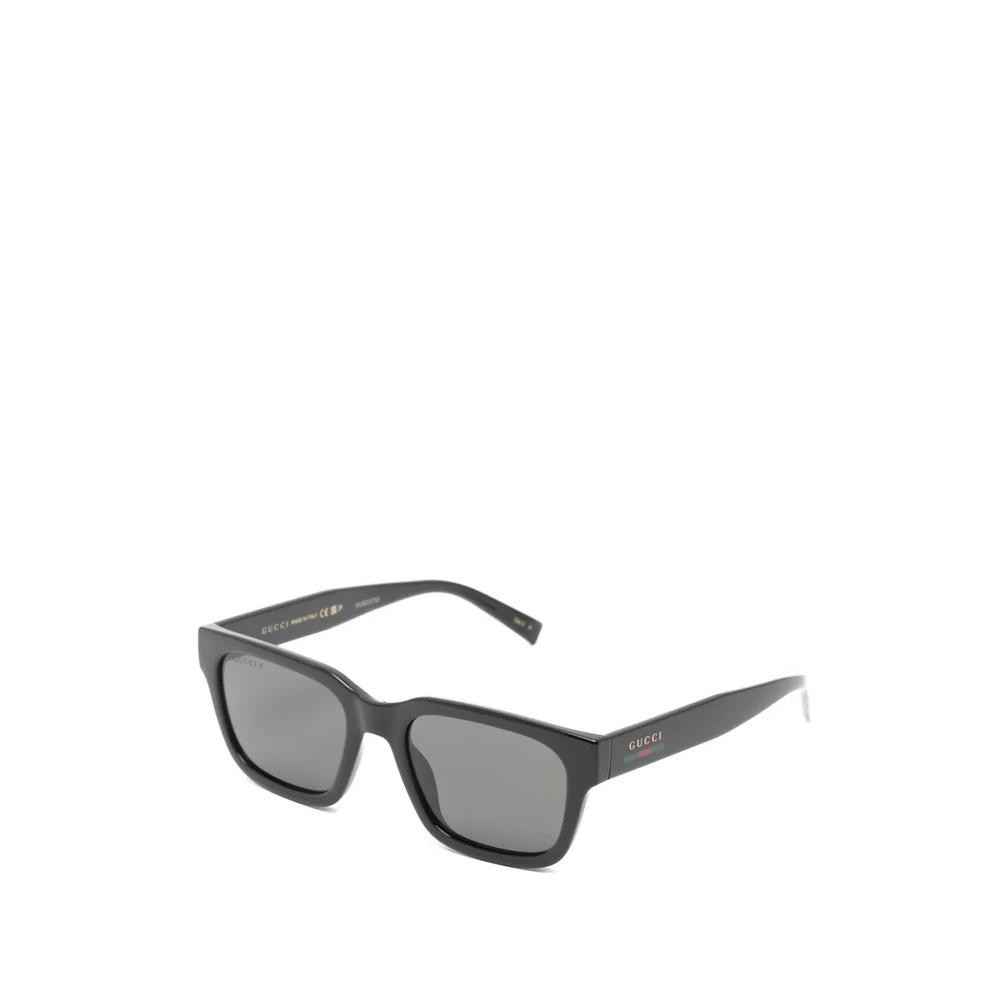 Web-stripe rectangle-frame sunglasses 2