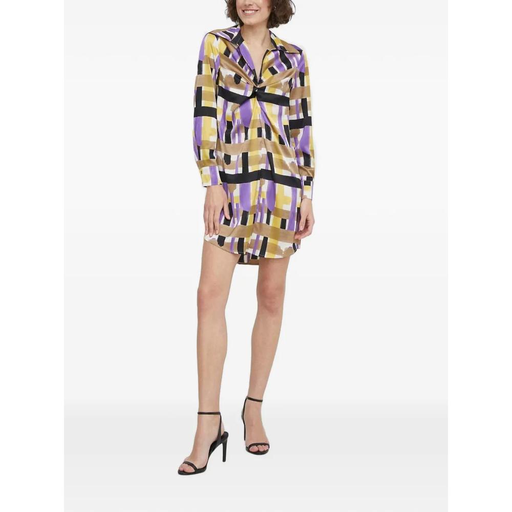 twisted-print mini dress 1