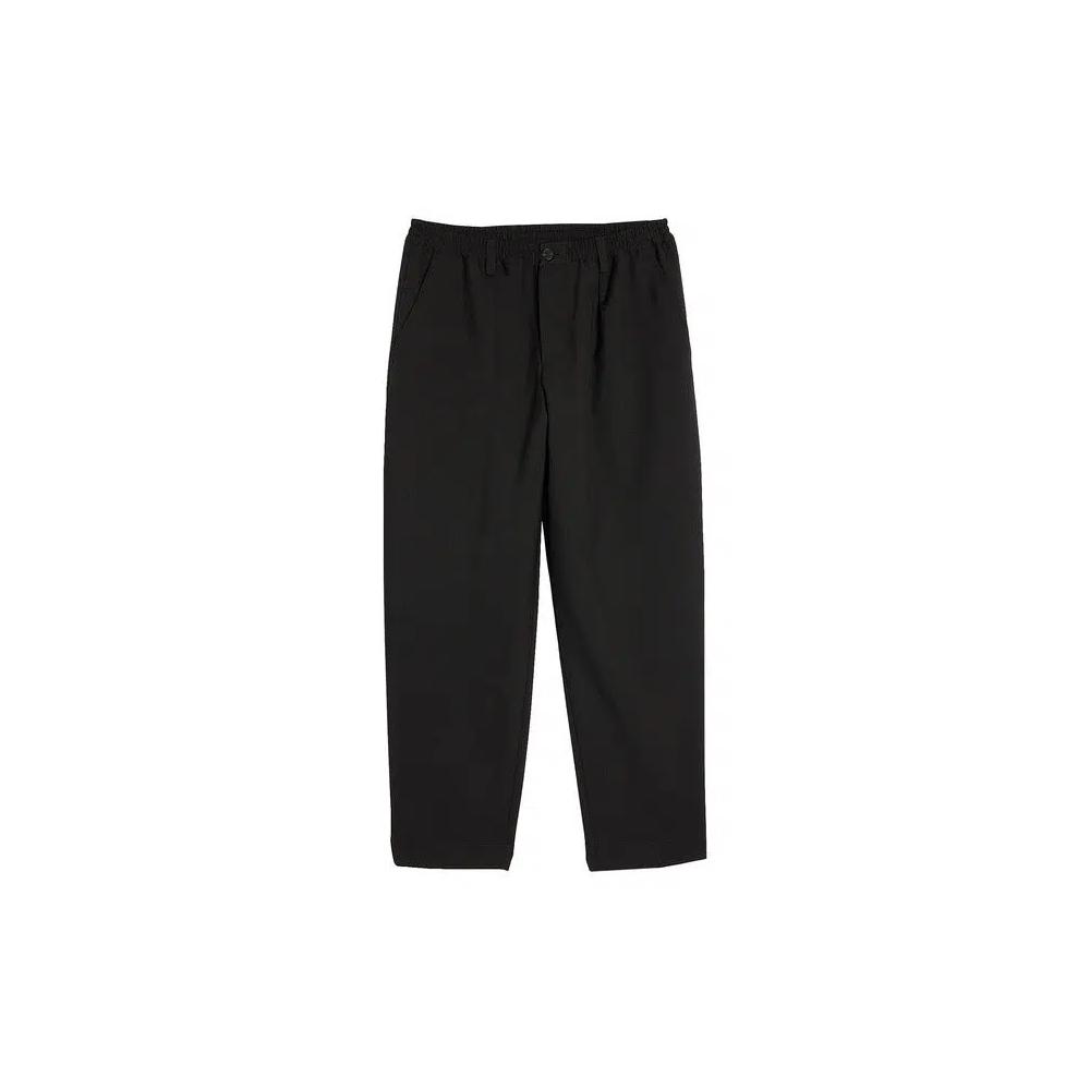 Брюки Marni Loose Fit Tropical Cropped Drawstring Pant 'Black' 1