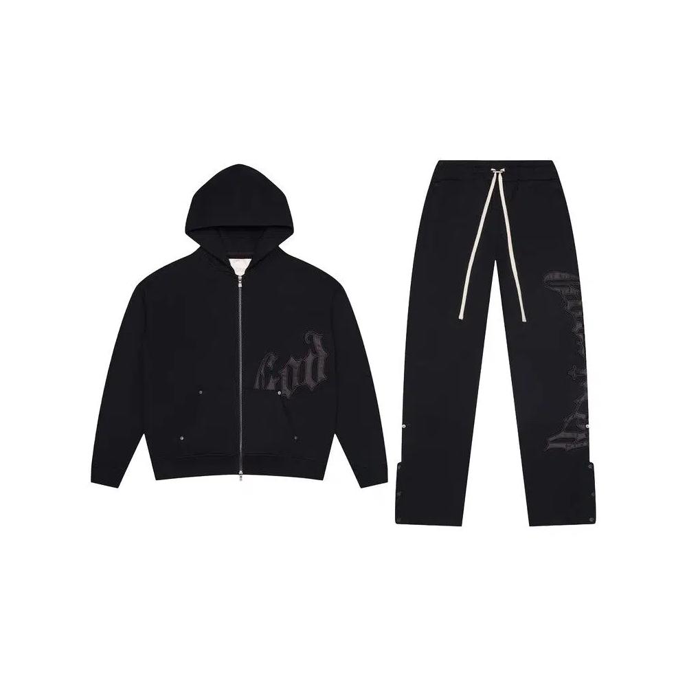 Loungewear Godspeed OG Logo Sweatsuit V2 'Черный атлас' 1