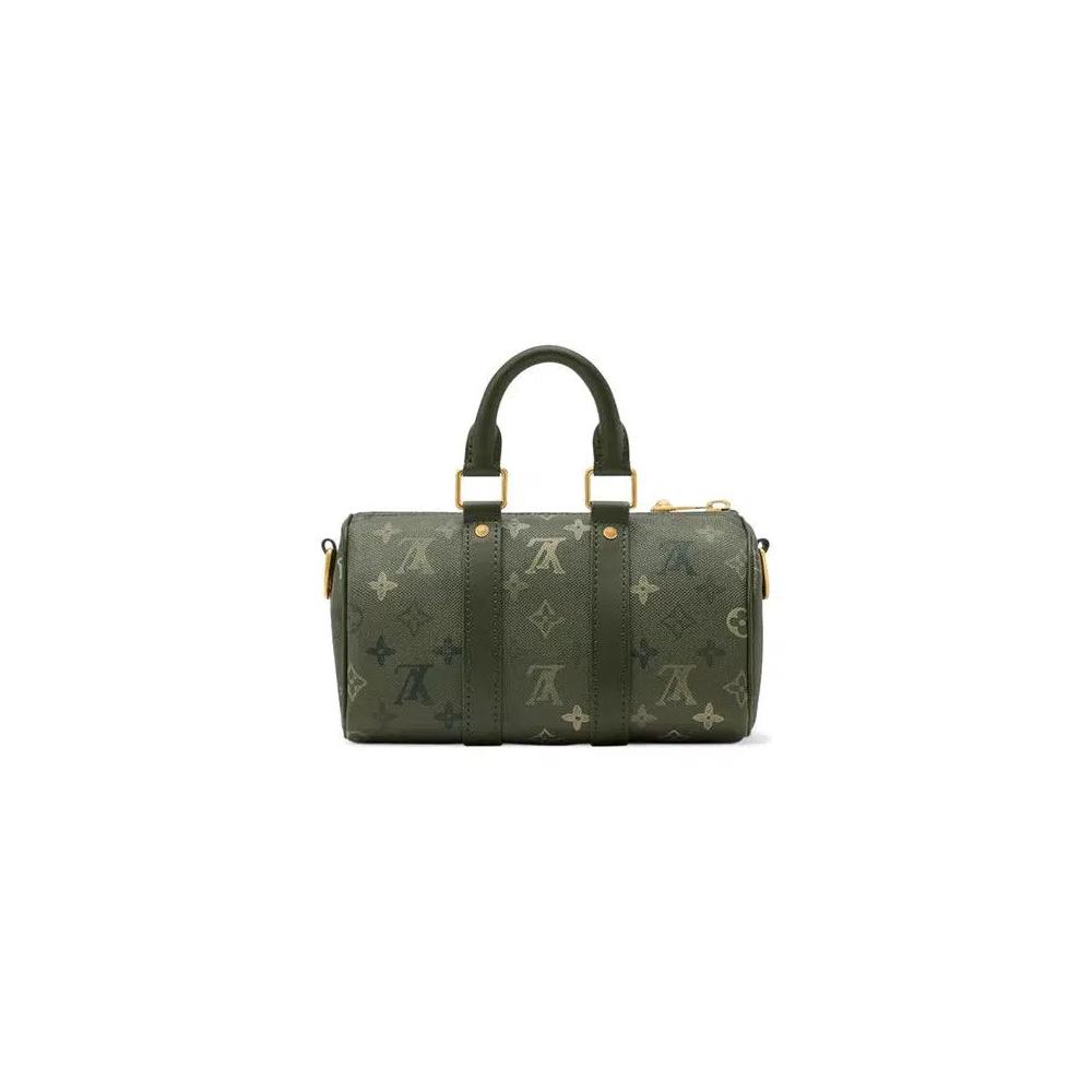 Сумки-дафл Louis Vuitton Keepall Bandoulière 25 'Хаки Зеленый Монограмма Канвас' 2