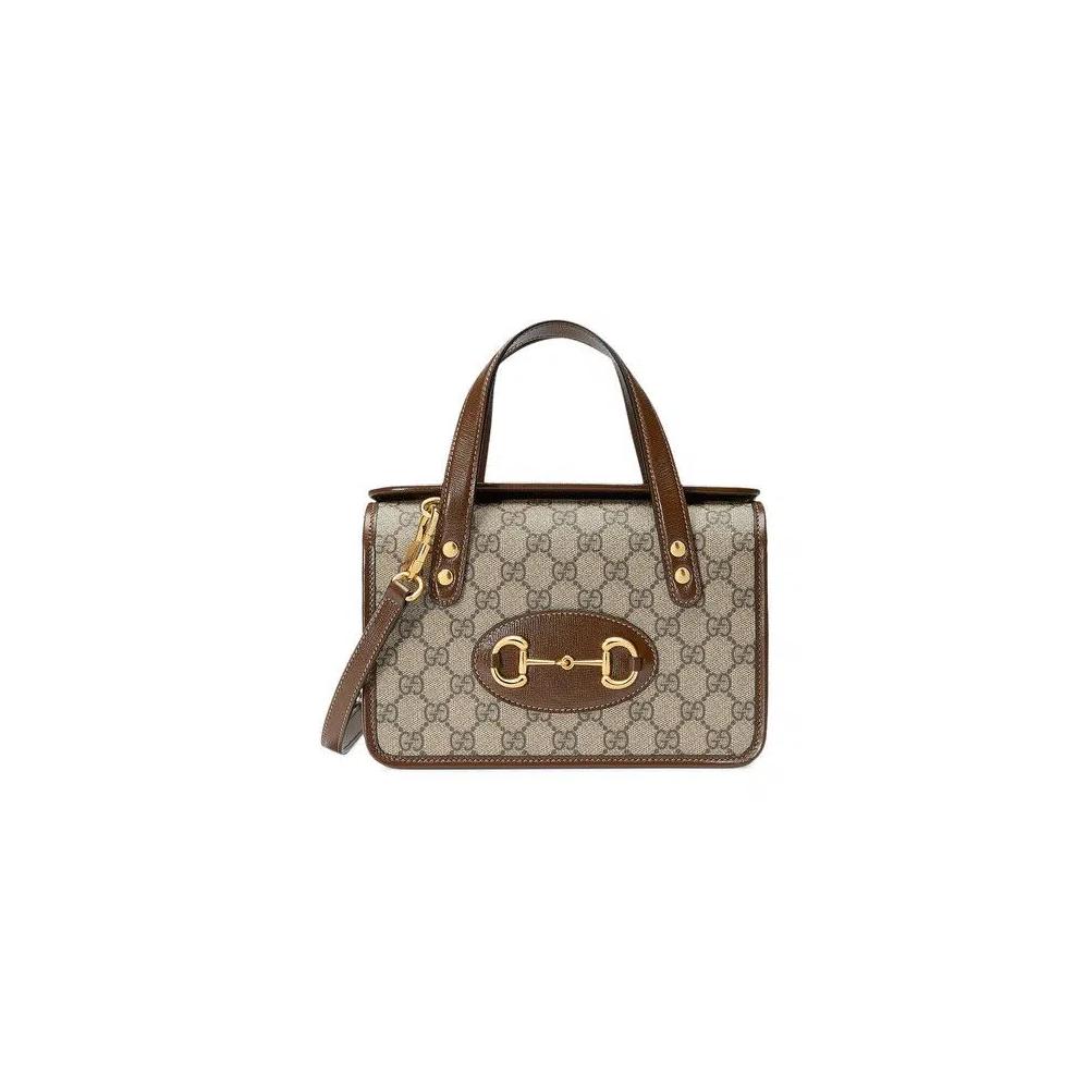Сумка Top Handle Gucci Horsebit 1955 Mini Top Handle Bag 'Коричневый' 1