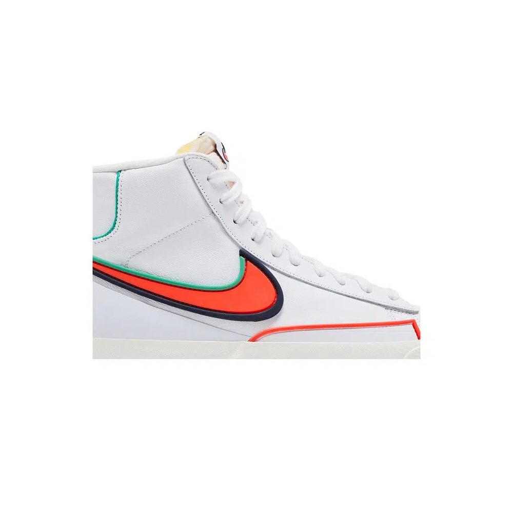 Кроссовки Nike Blazer Mid '77 Infinite 'White Blue Void Crimson' 2