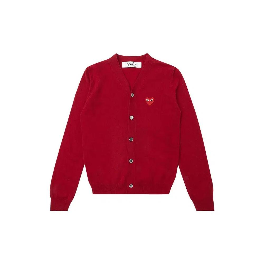 Кардиганы Comme des Garçons PLAY Вязаный кардиган с красным сердцем 'Красный' 1