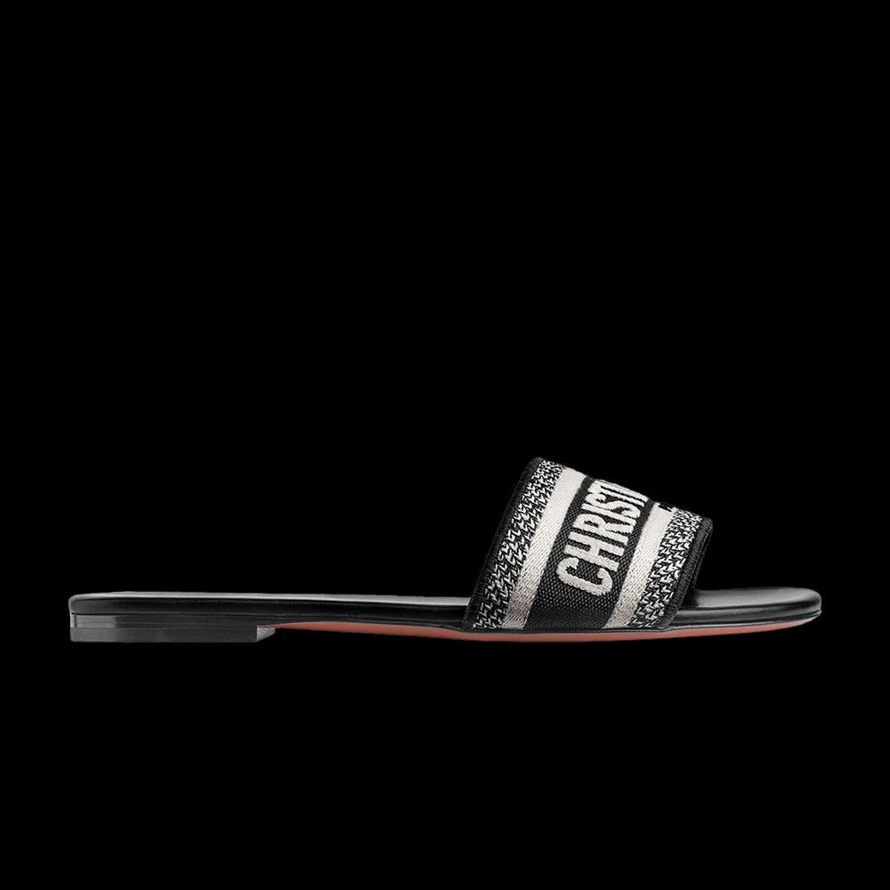 Кроссовки Dior Wmns DWay Slide 'Black Embroidered Cotton' 1
