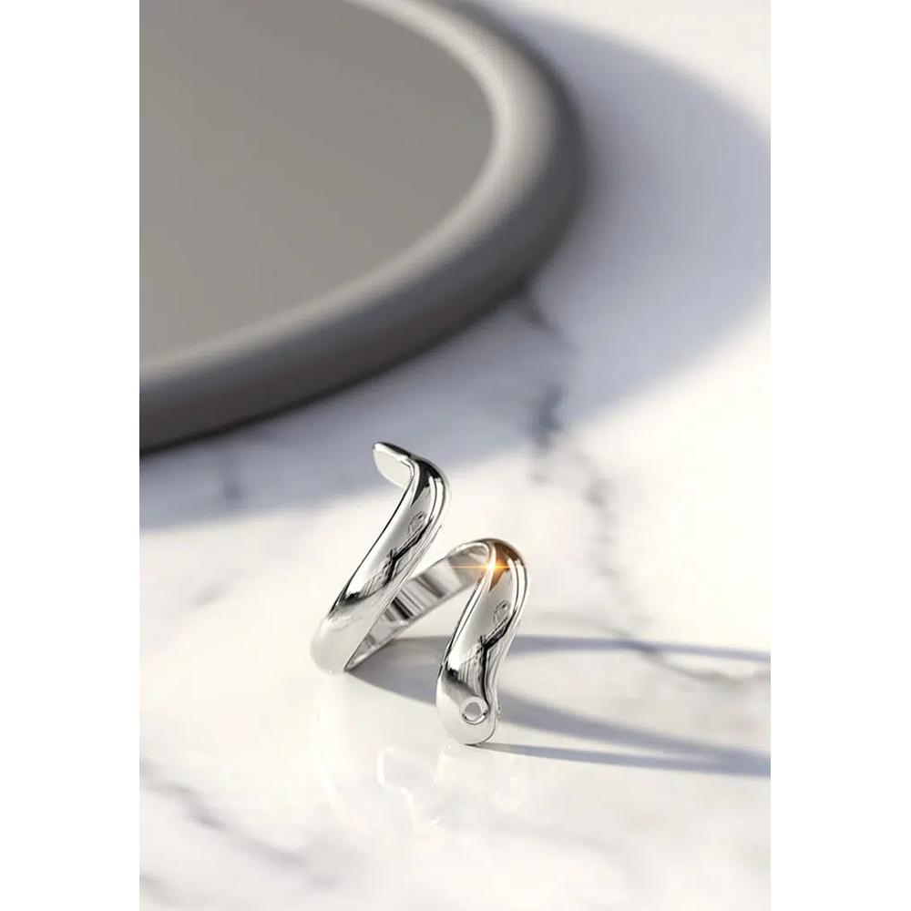 Кольцо-бандаж Orphic Double Wrapped из белого золота 4