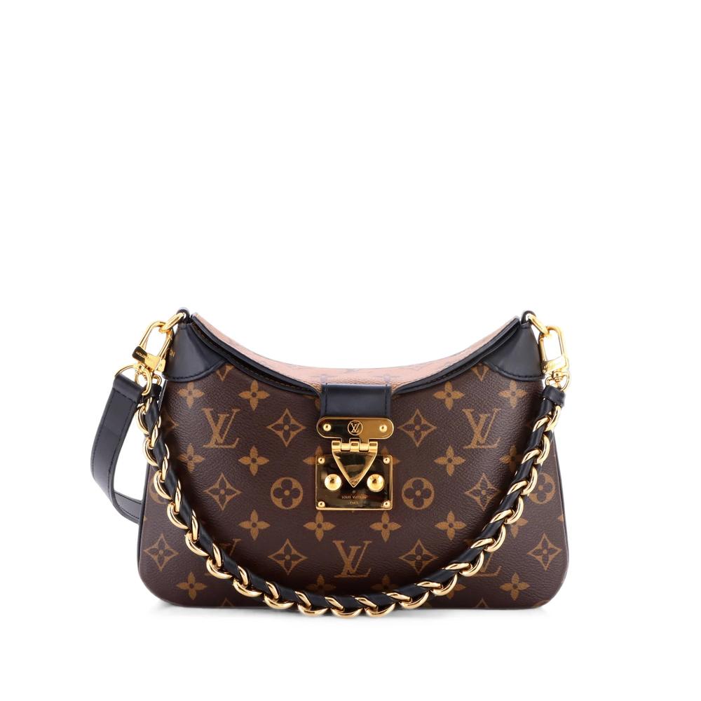 LV Twinny Handbag Monogram Canvas and Reverse Monogram Canvas with Leather shoulder bag 1