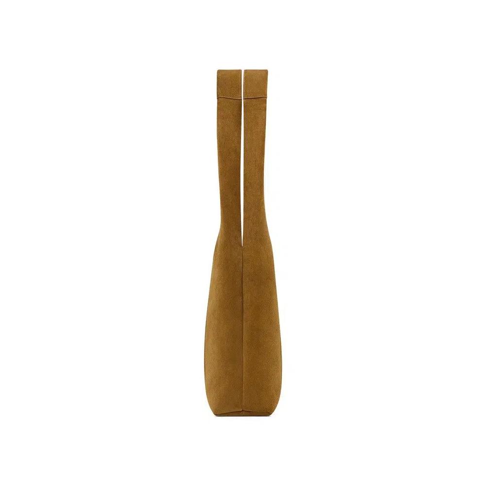 Сумка через плечо Saint Laurent Tanger Suede Hobo Shoulder Bag 'Biscuit Brown' 4
