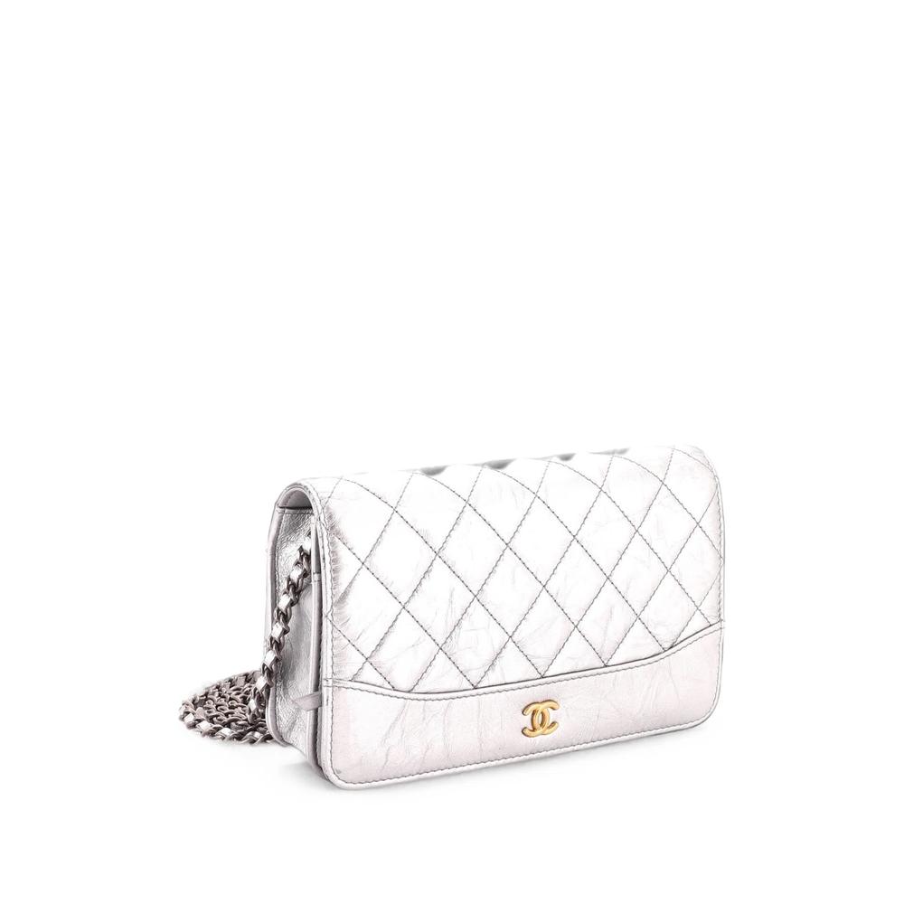 Gabrielle Wallet on Chain Quilted Aged Calfskin crossbody bag 3