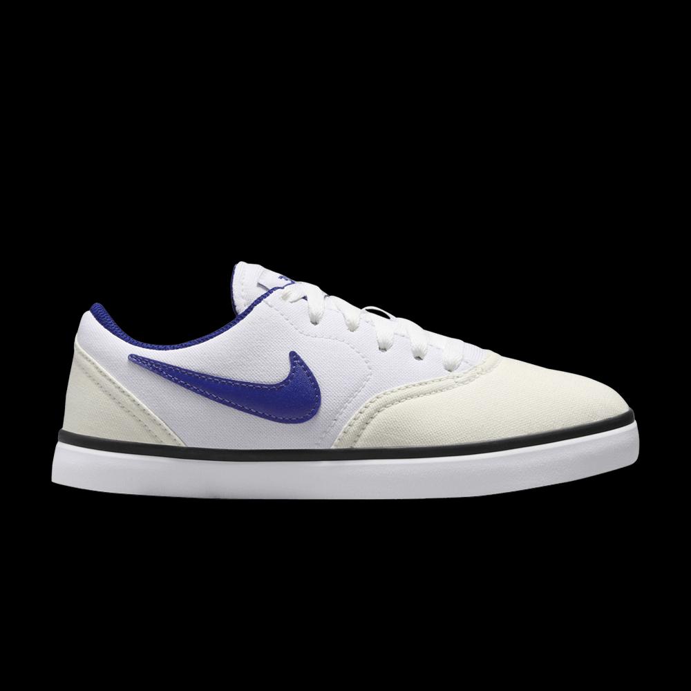 Кроссовки Nike Check Canvas SB GS 'Summit White Royal Blue' 1