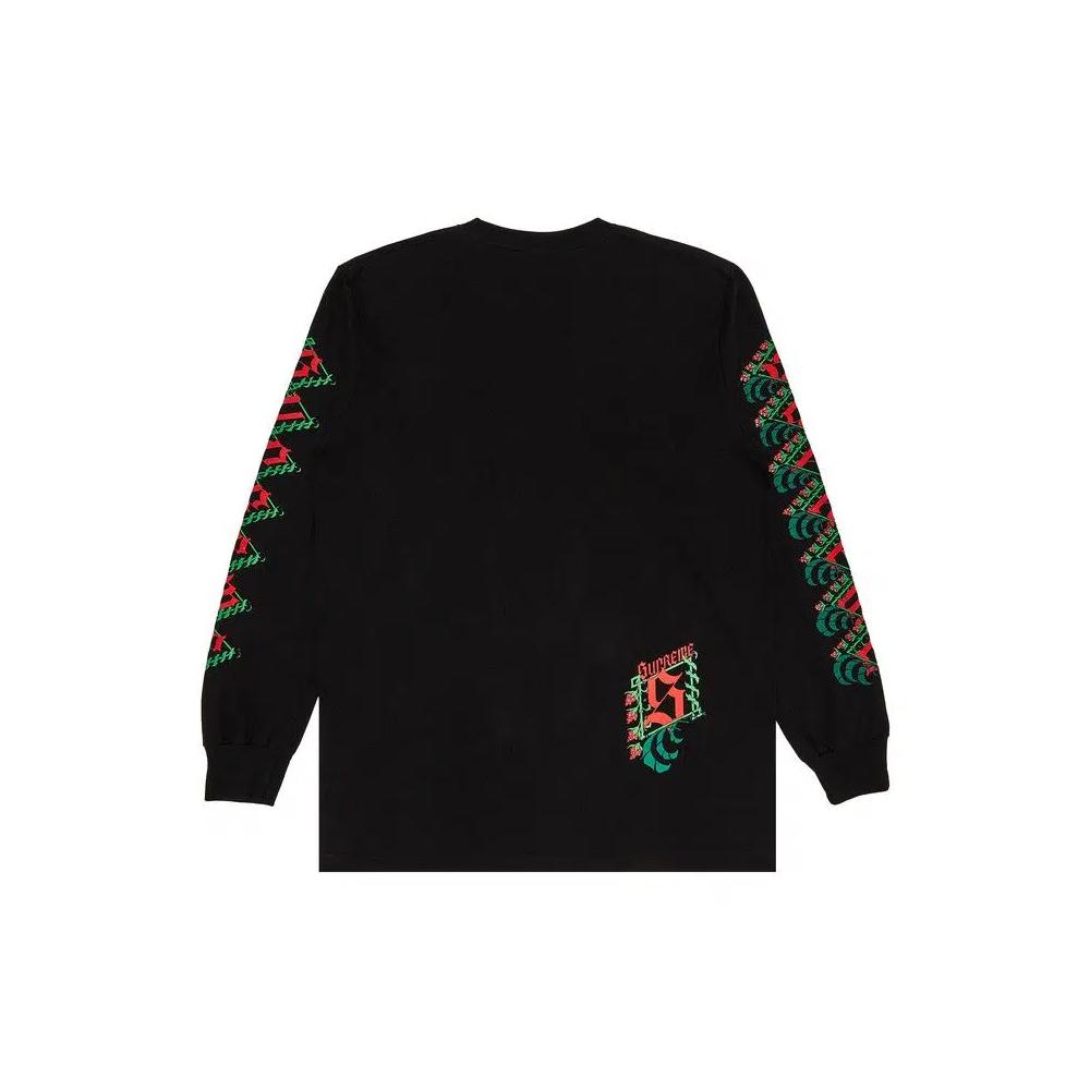 Футболка с длинным рукавом Supreme Strawberries Long-Sleeve Tee 'Black' 2