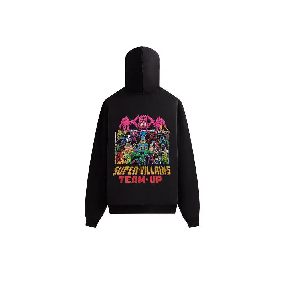 Худи Kith x Marvel Team Up Vintage Nelson Hoodie 'Black' 2