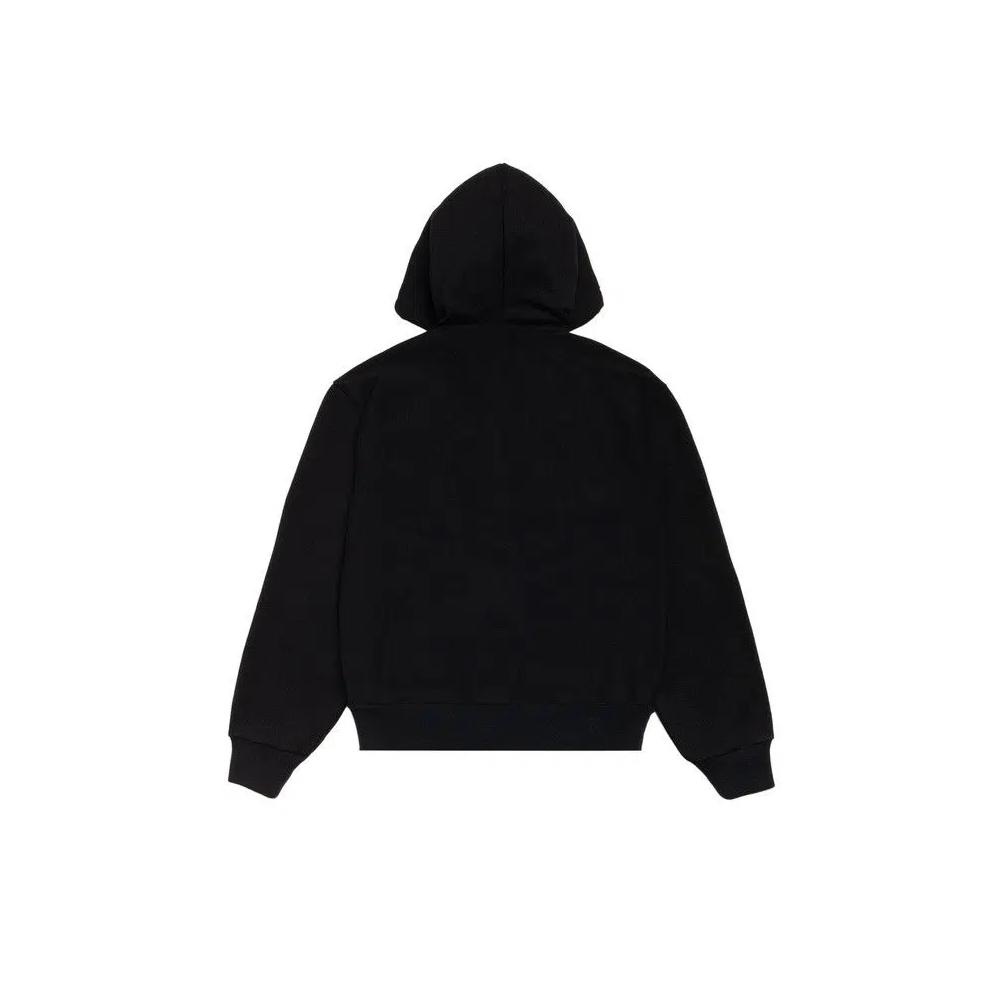 Худи Stussy Patch Zip Knit Hoodie 'Черный' 2