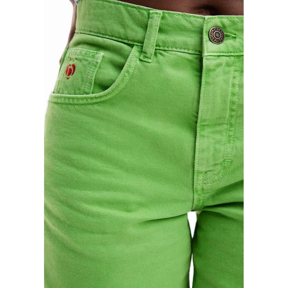 Desigual Woman Однотонные джинсовые шорты. 4