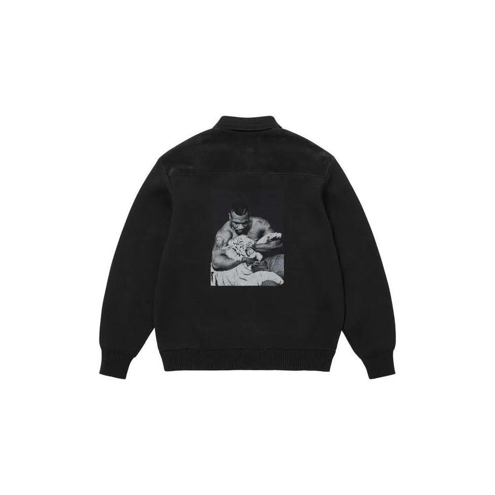 Кардиганы Supreme x Martine Rose Замшевый кардиган на молнии 'Черный' 2