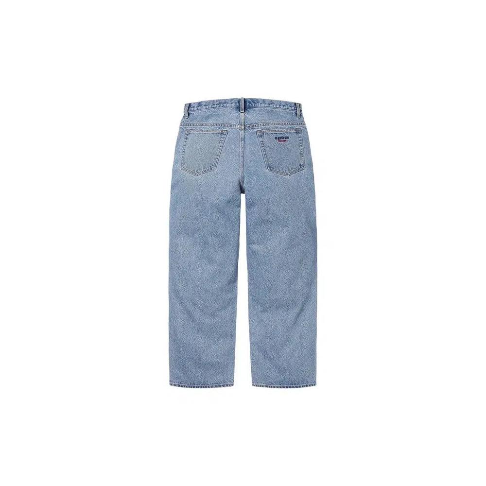 Низ Supreme Baggy Jean 'Вымытый индиго' 2