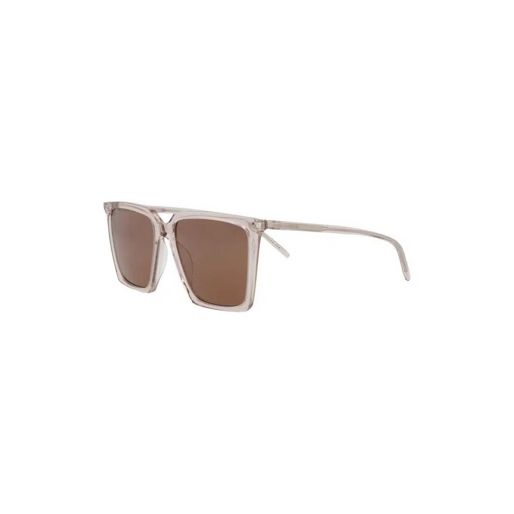 Квадратные солнцезащитные очки Saint Laurent 'Nude/Brown' 2