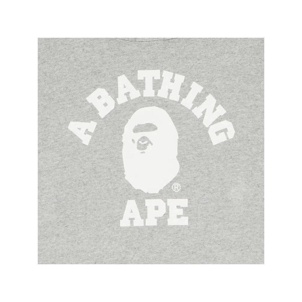 Худи BAPE College Pullover Hoodie «Серый» 3