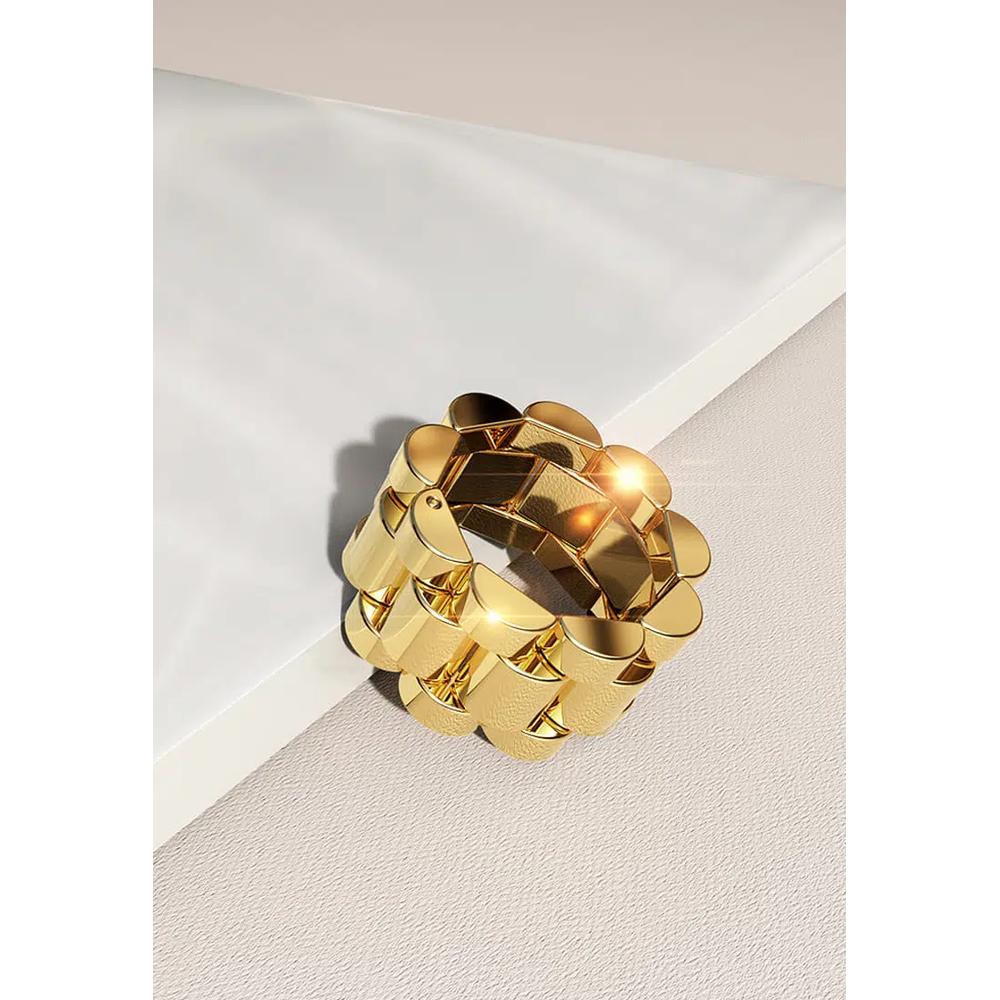 Многослойное кольцо Oyster Gold 2