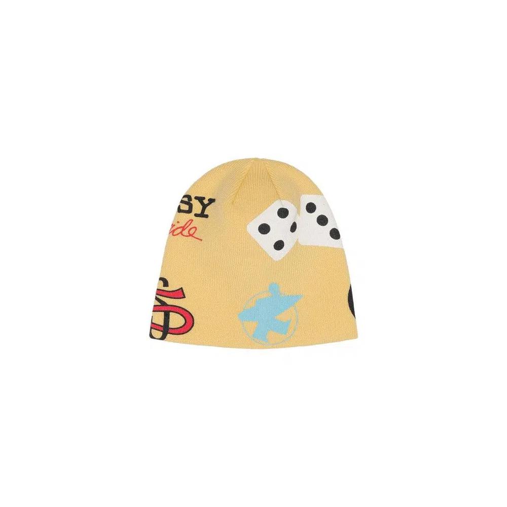 Бини Stussy Mixed Logo Skullcap 'Pale Yellow' 1