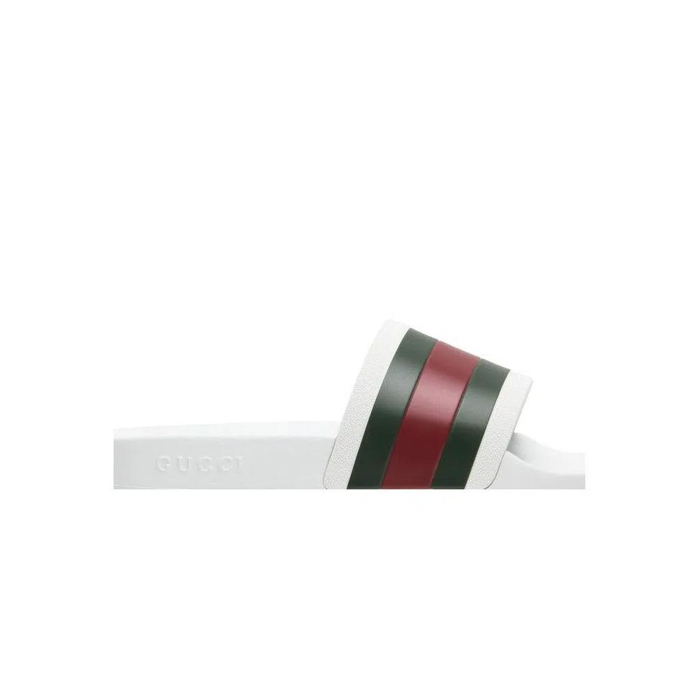 Шлепанцы Gucci Pursuit '72 Rubber Slide 'White' 2
