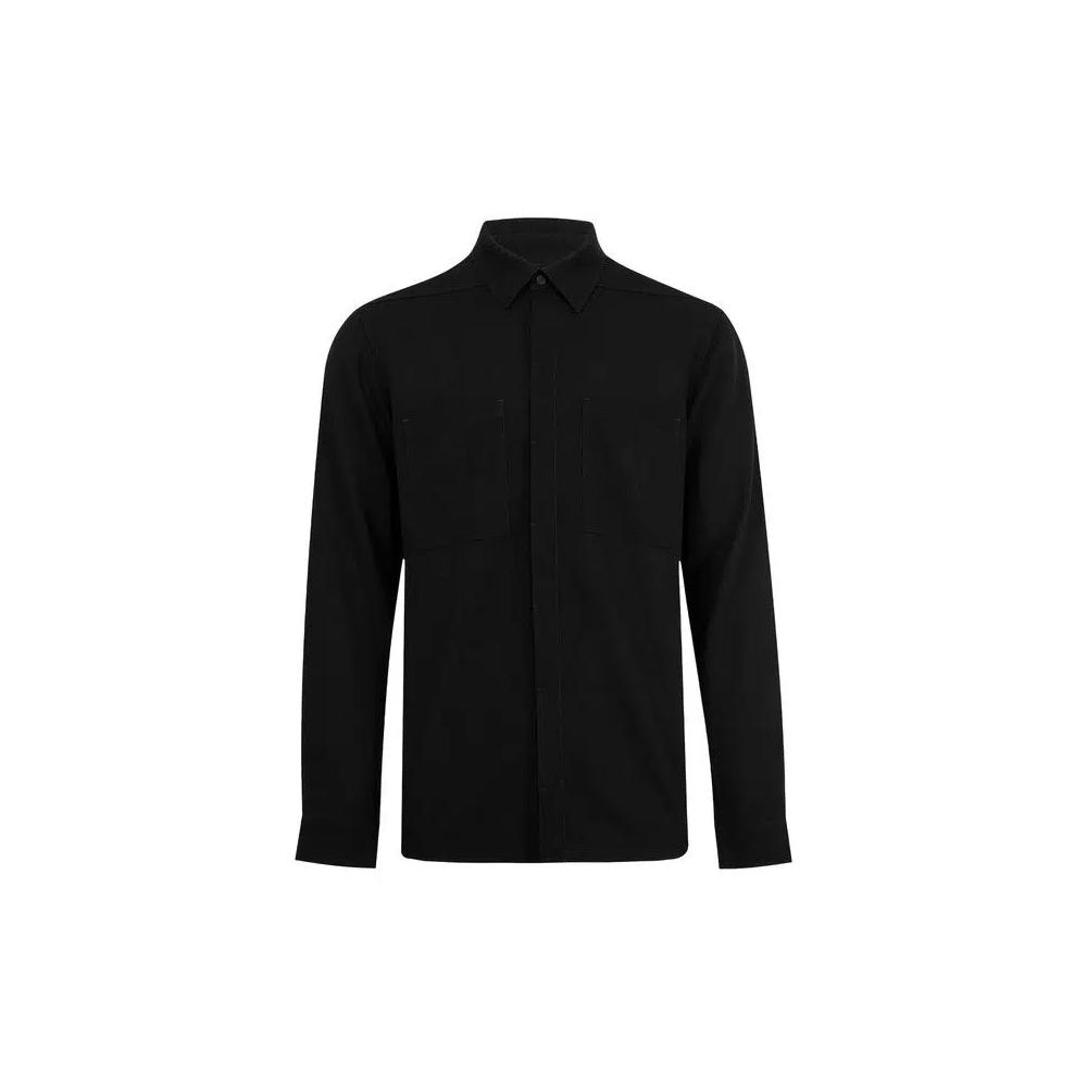 Топы Rick Owens Work Shirt 'Блэк' 1