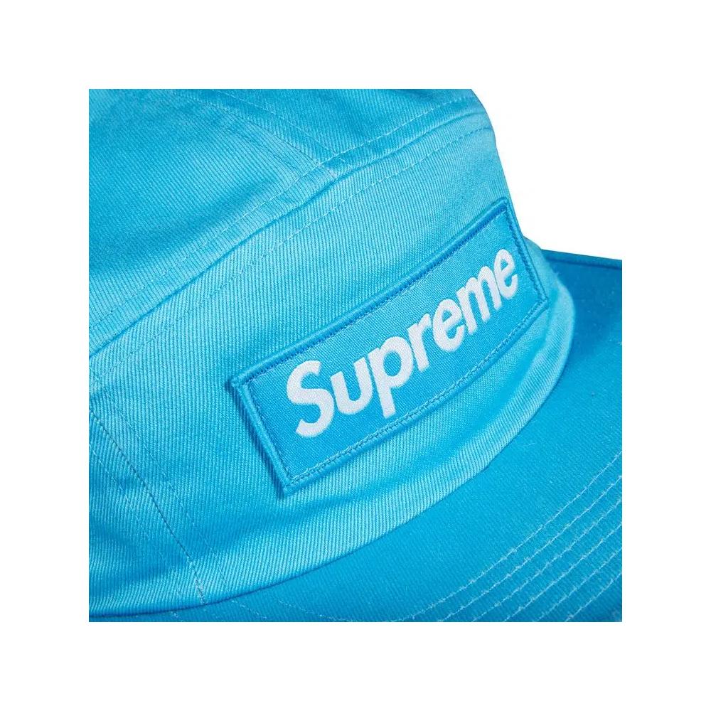 Кепки Supreme Washed Chino Twill Camp Cap 'Neon Blue' 3