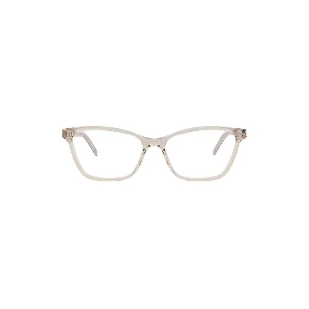 Очки Saint Laurent Cat Eye-Frame Recycled Acetate Optical Frames «Nude/Transparent» 1